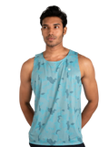 Mosaic Run Tank (Sky Blue)