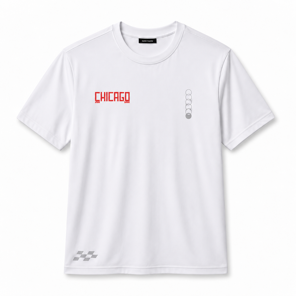 Distance Running Tee - Chicago Print