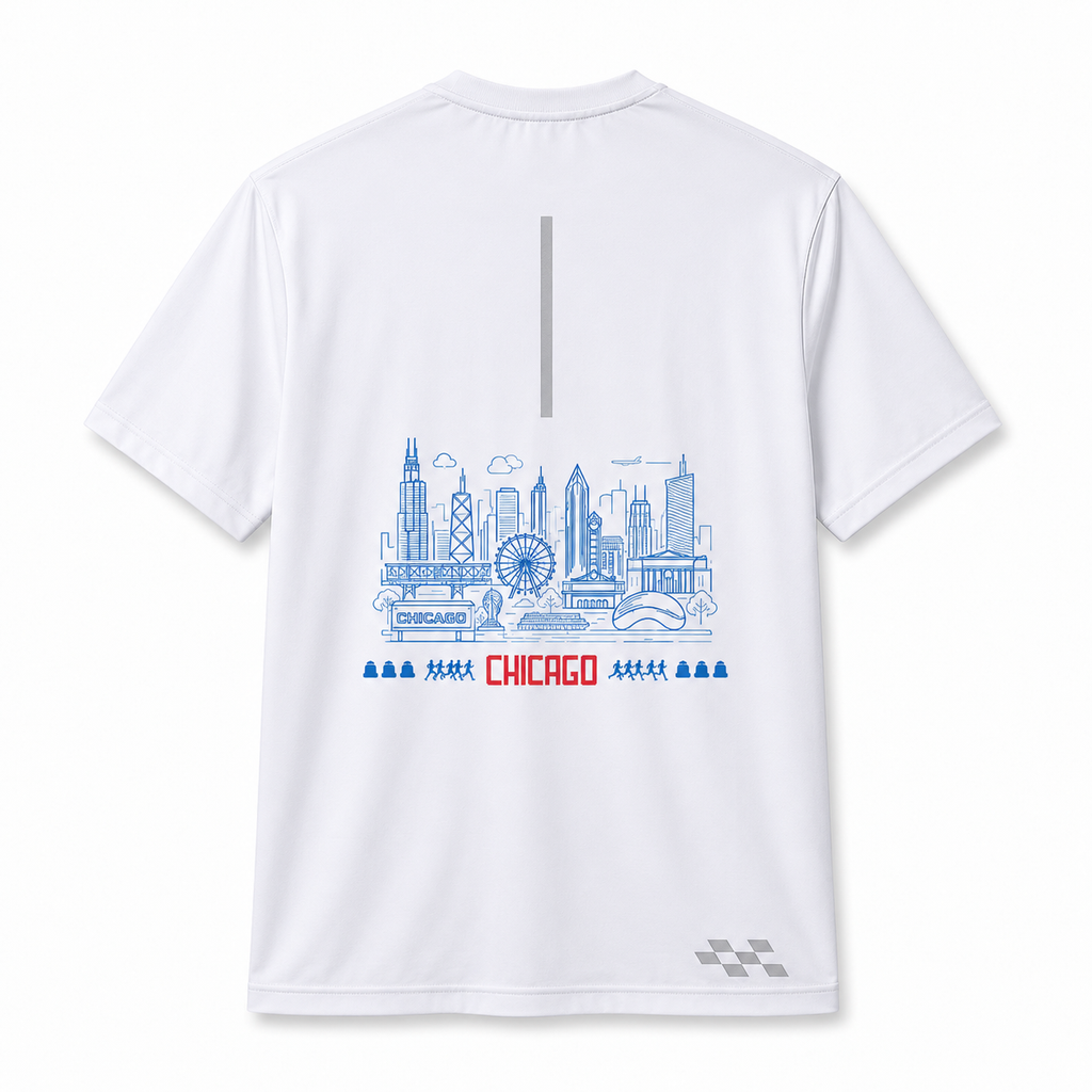 Distance Running Tee - Chicago Print
