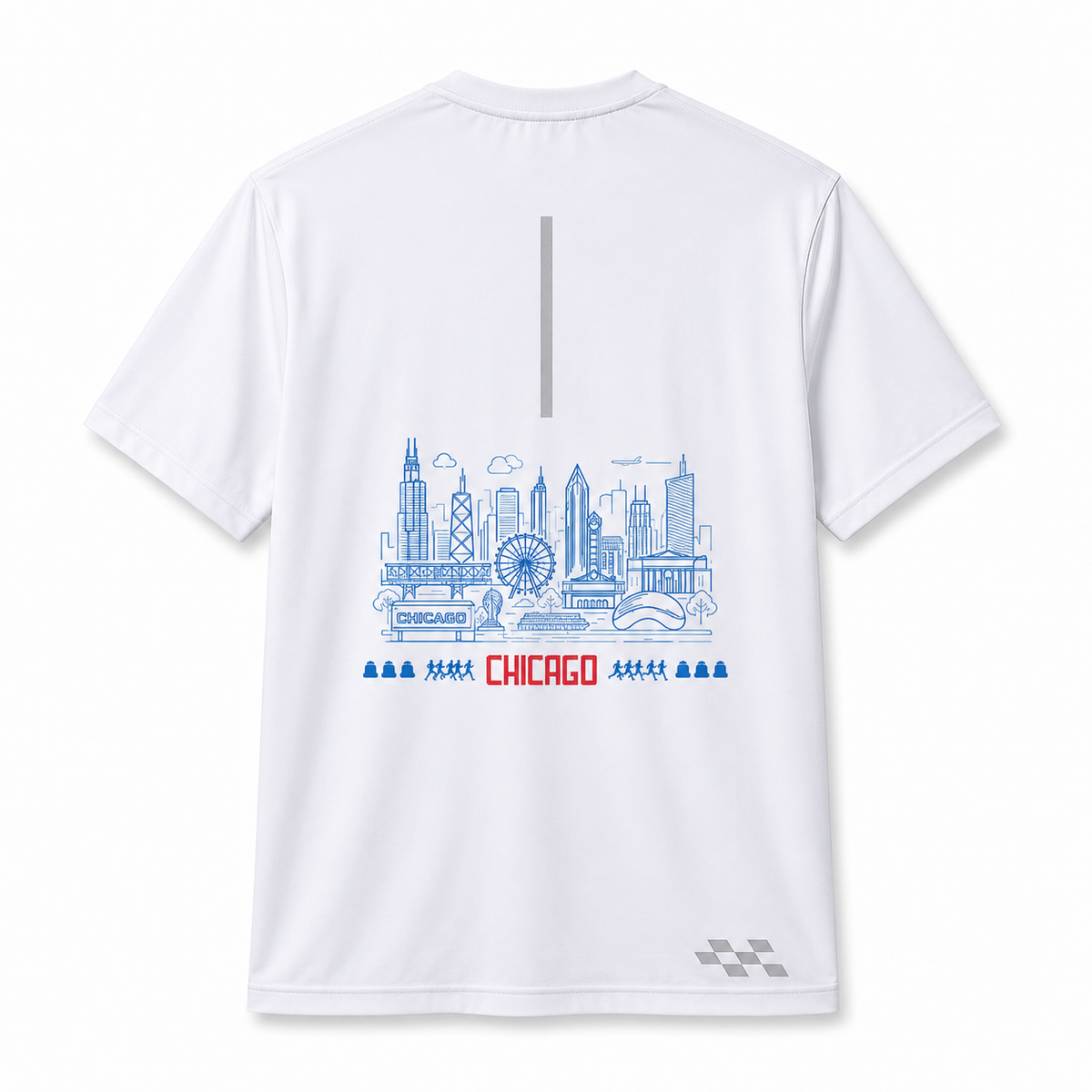Distance Running Tee - Chicago Print