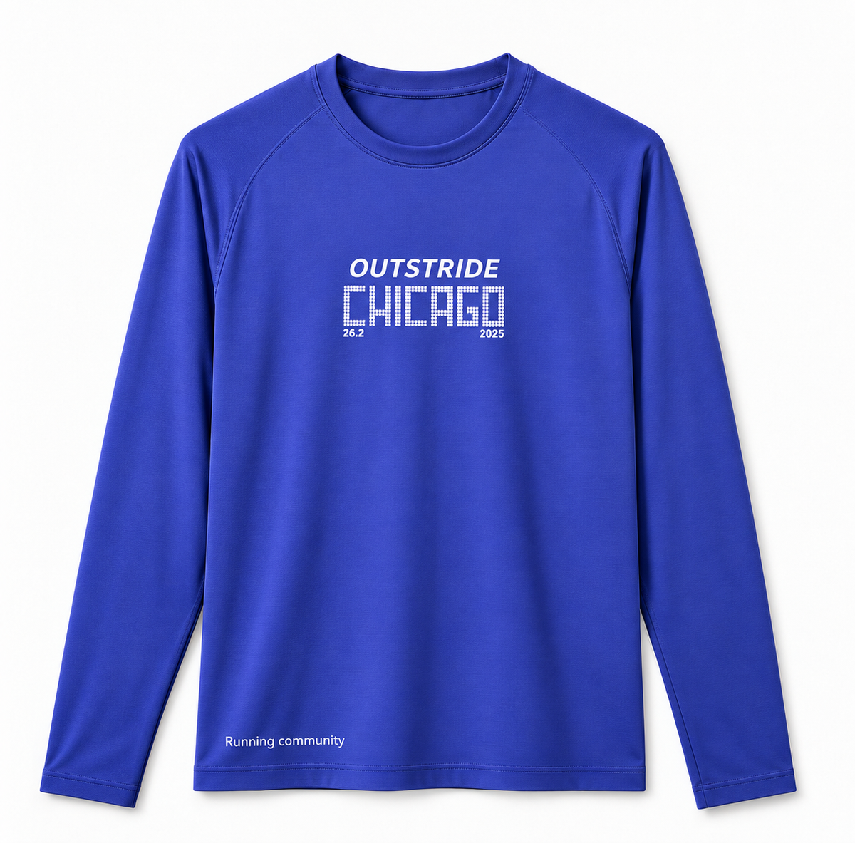 Long Sleeves Running Tee - Chicago Print